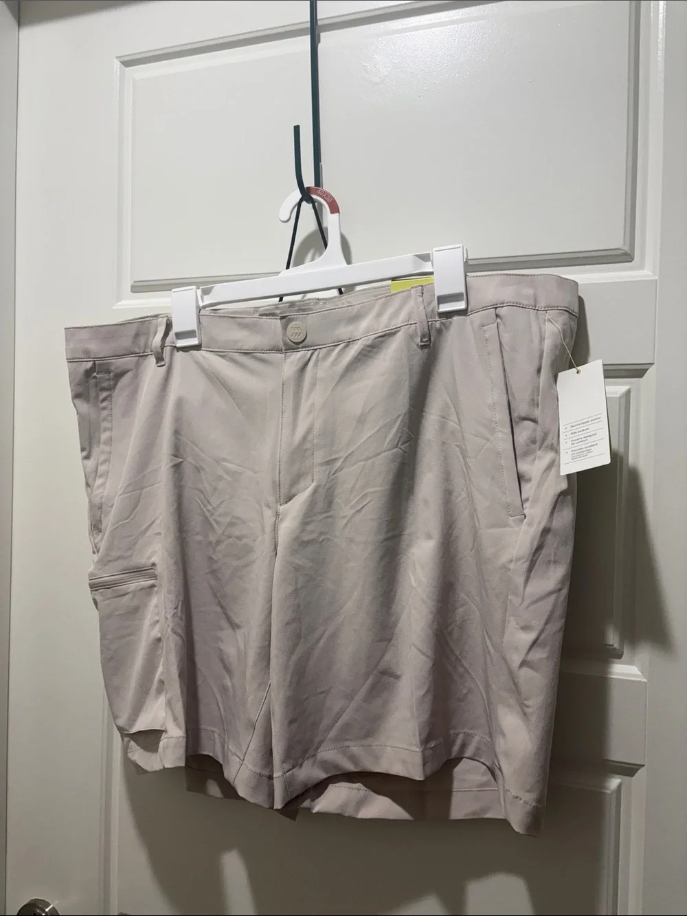 Khaki Cargo Golf Shorts